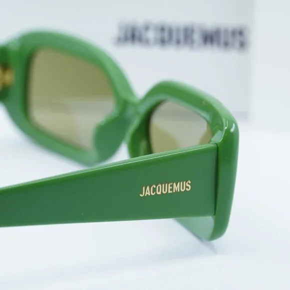 Jacquemus ROND CARRE JAC/11 C3 Rectangle Sunglasses - Jade  display picture 3